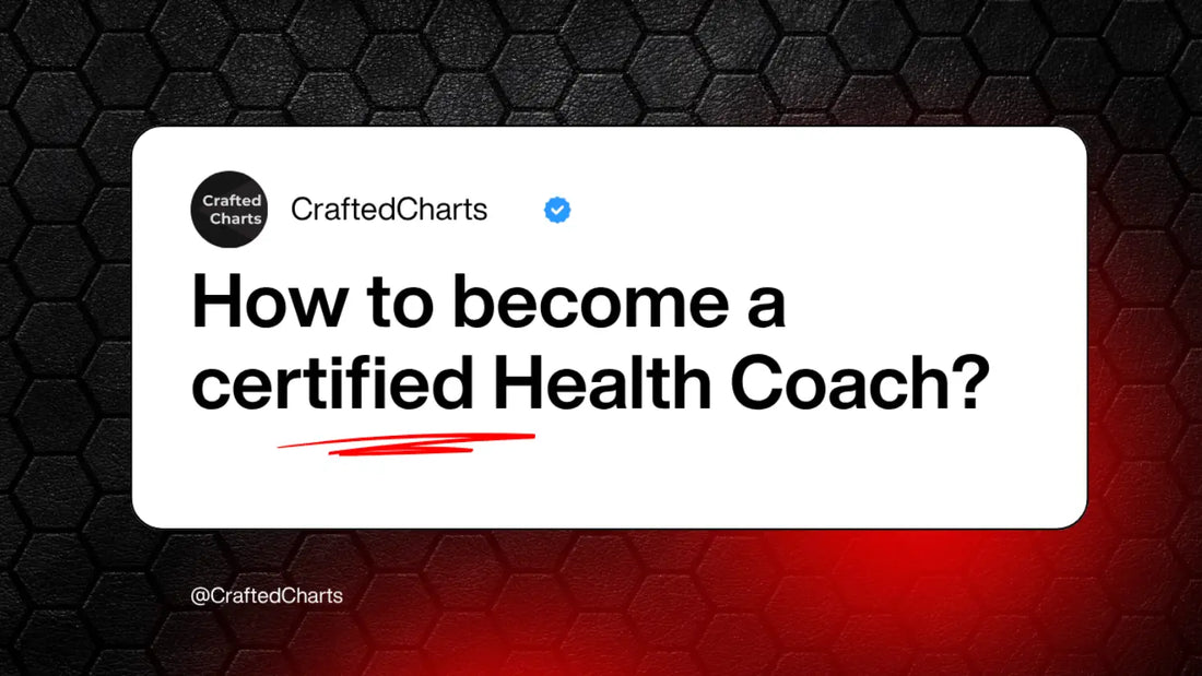 "how to become a health coach" text on a red and black background