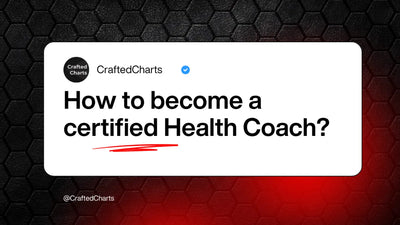 "how to become a health coach" text on a red and black background