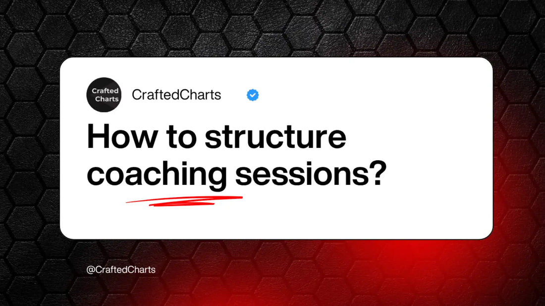 "how to structure coaching sessions" text on red and black background