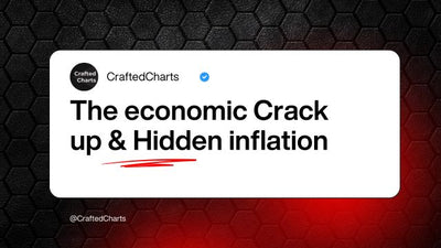"The economic crack-up & hidden inflation" text on a white and black background