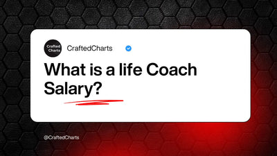 "What is a life Coach Salary" text on red and black background