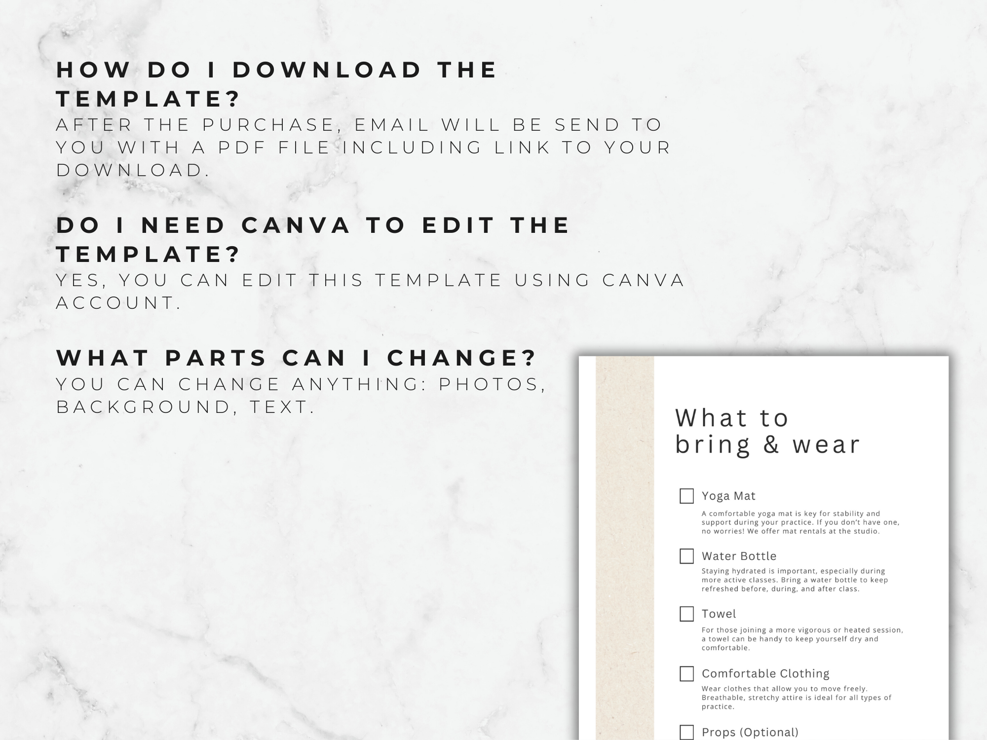 Yoga Studio Business Plan Template: Editable Canva Guide