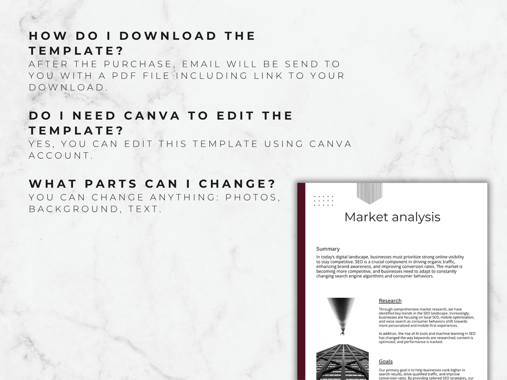 Canva Business Plan Template