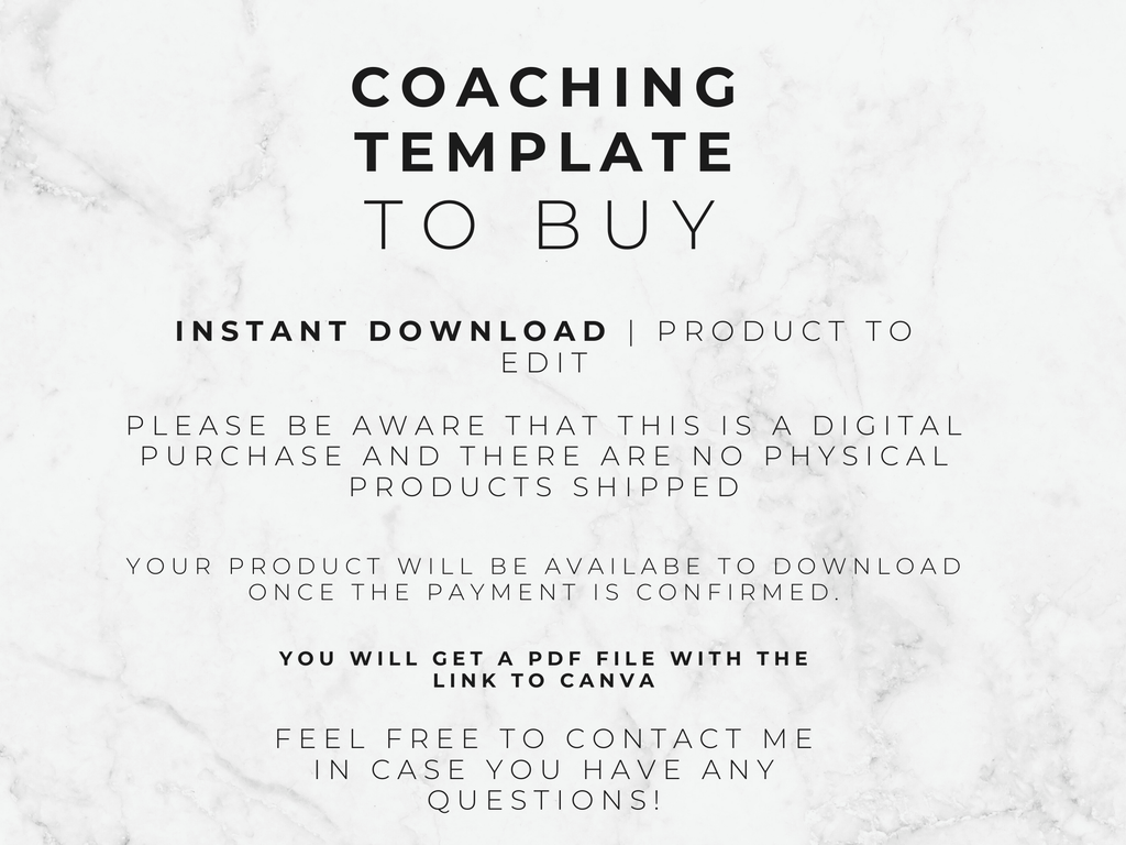 Coaching business plan Template