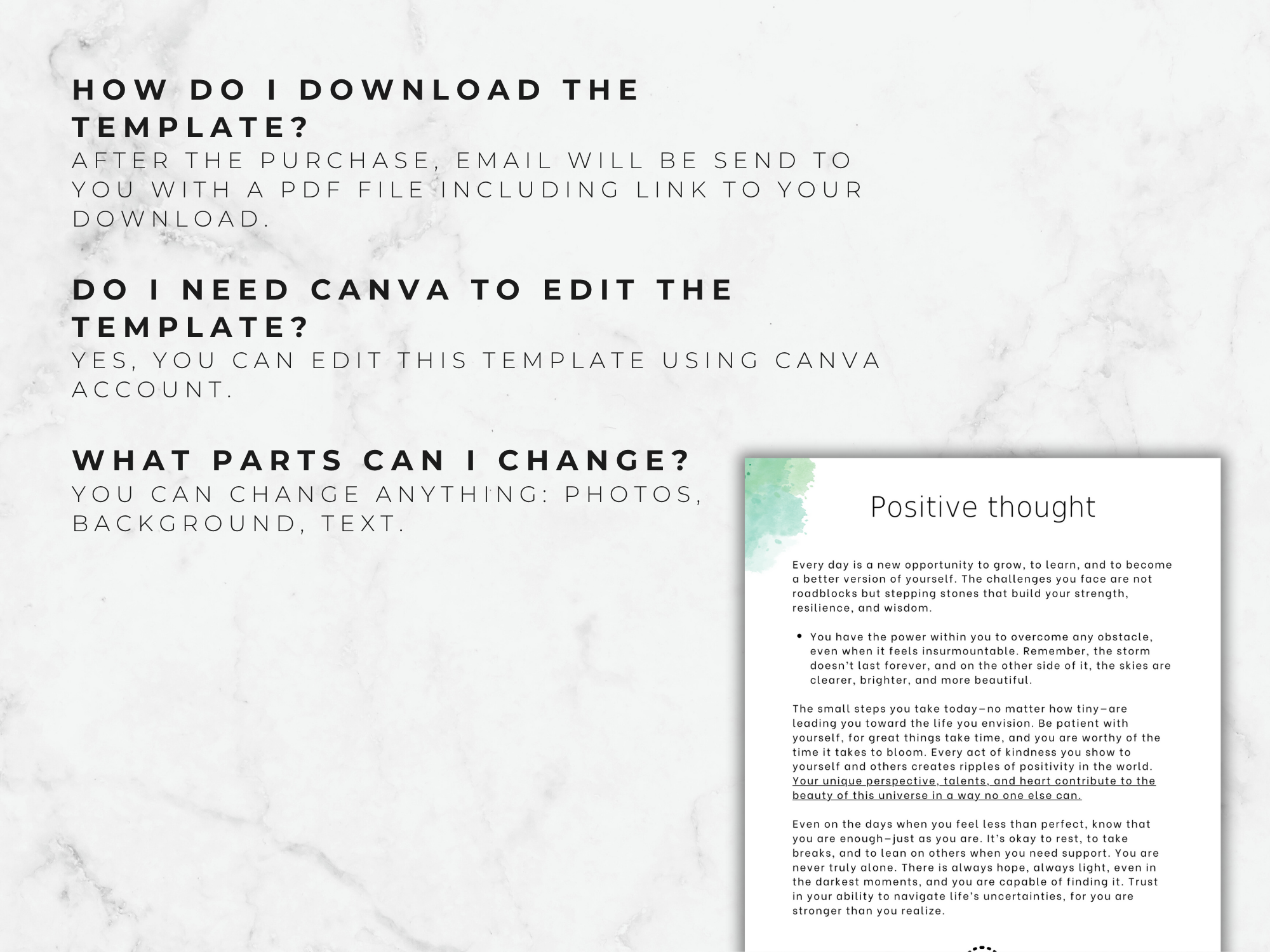 Printable Mental Health Journal Template | Self-Care & Therapy Workbook PDF