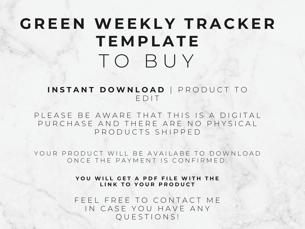 Weekly Tracker & Task Management Template