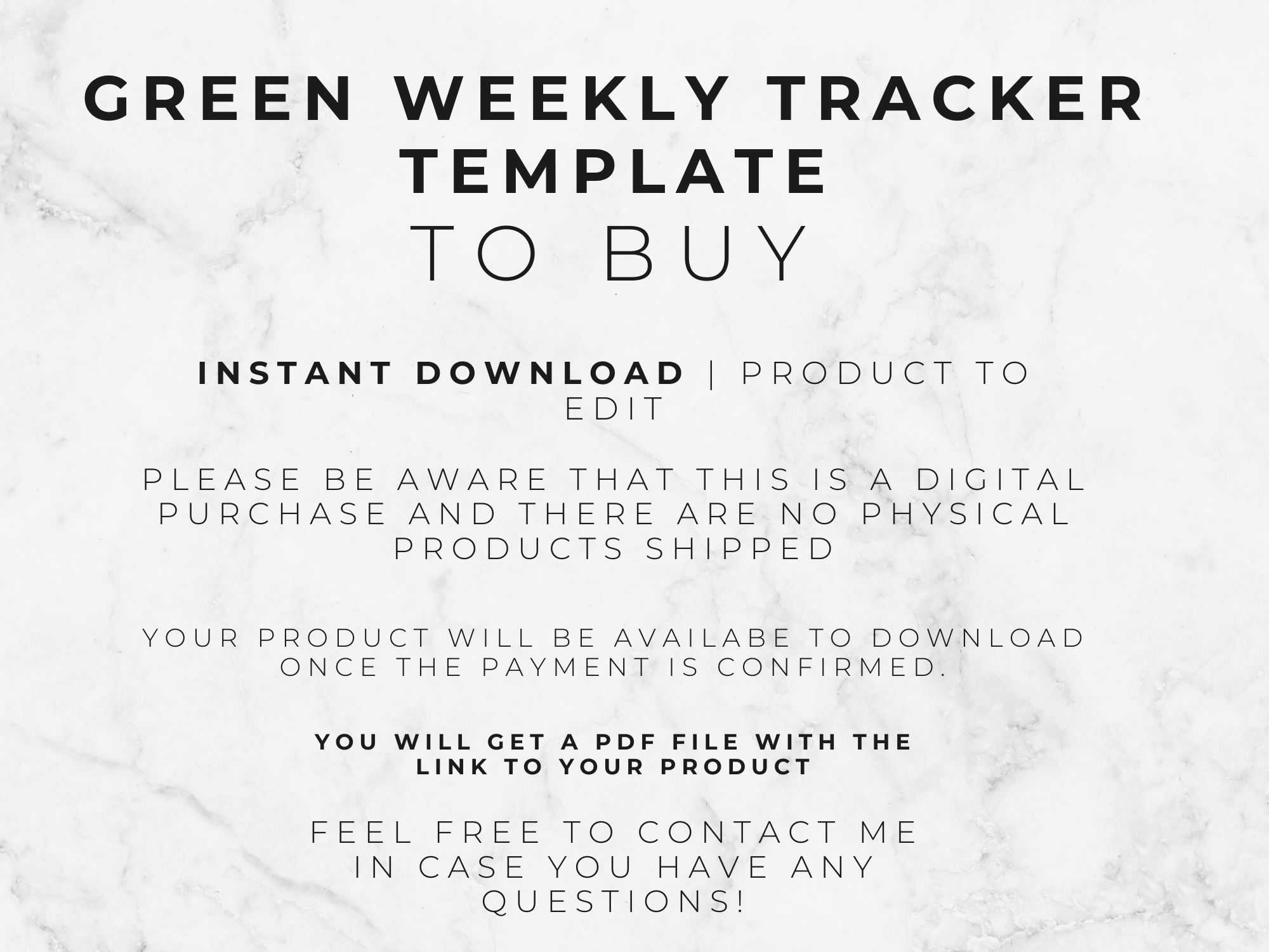 Weekly Tracker & Task Management Template