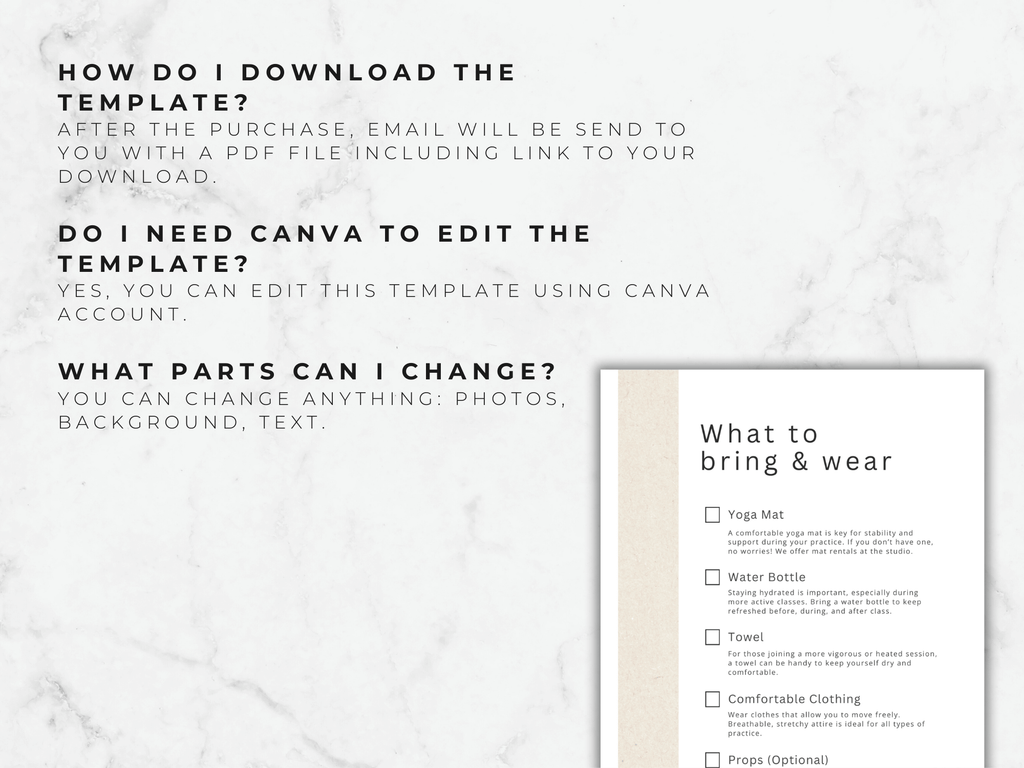 Yoga Studio Business Plan Template