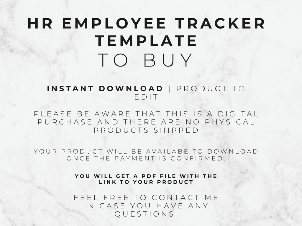 HR Employee Dashboard Template