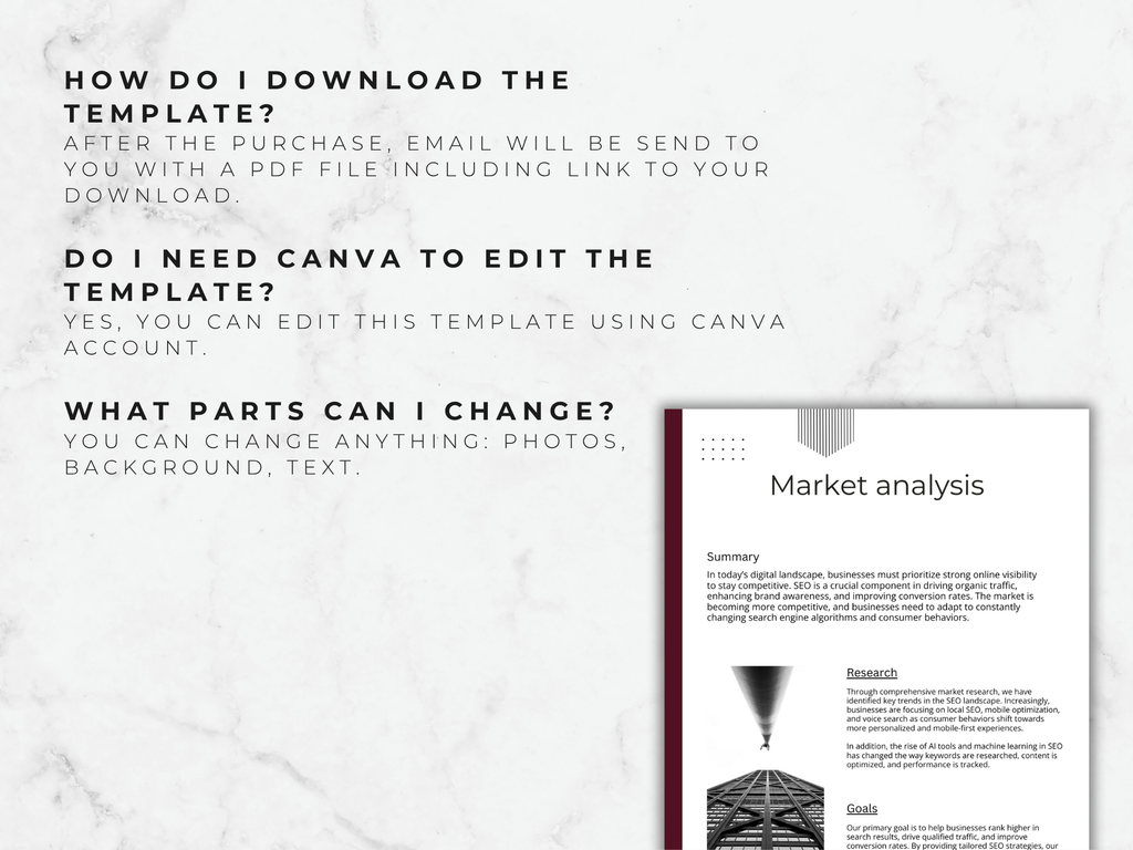 Canva Business Plan Template: 100-Page Guide (Digital Download)