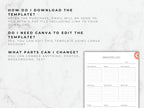 Editable Grocery List Template