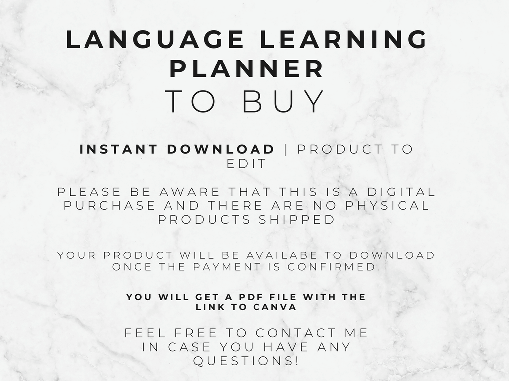 Language Learning Planner & Habit Tracker