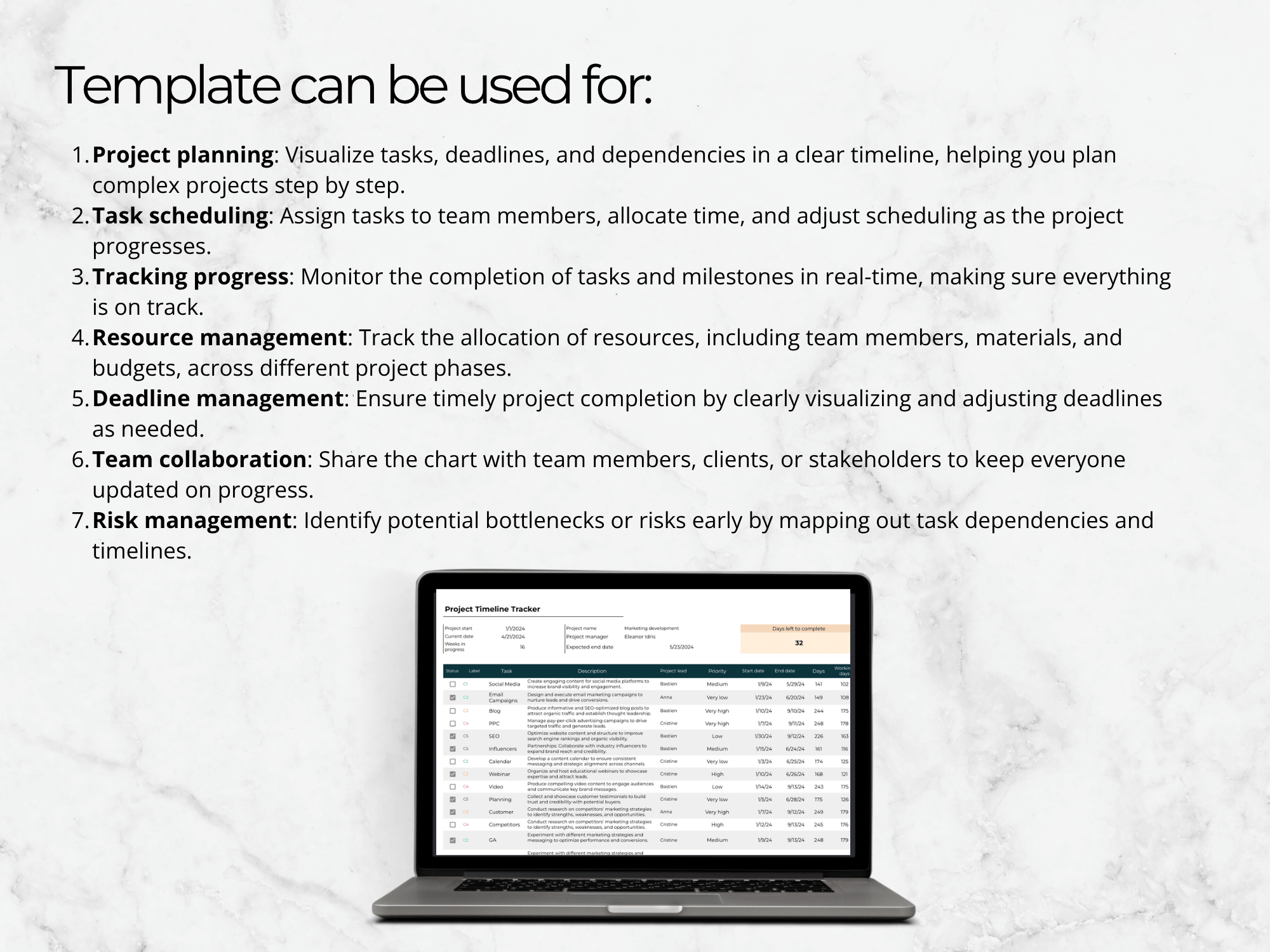 Multi-Project Management Template