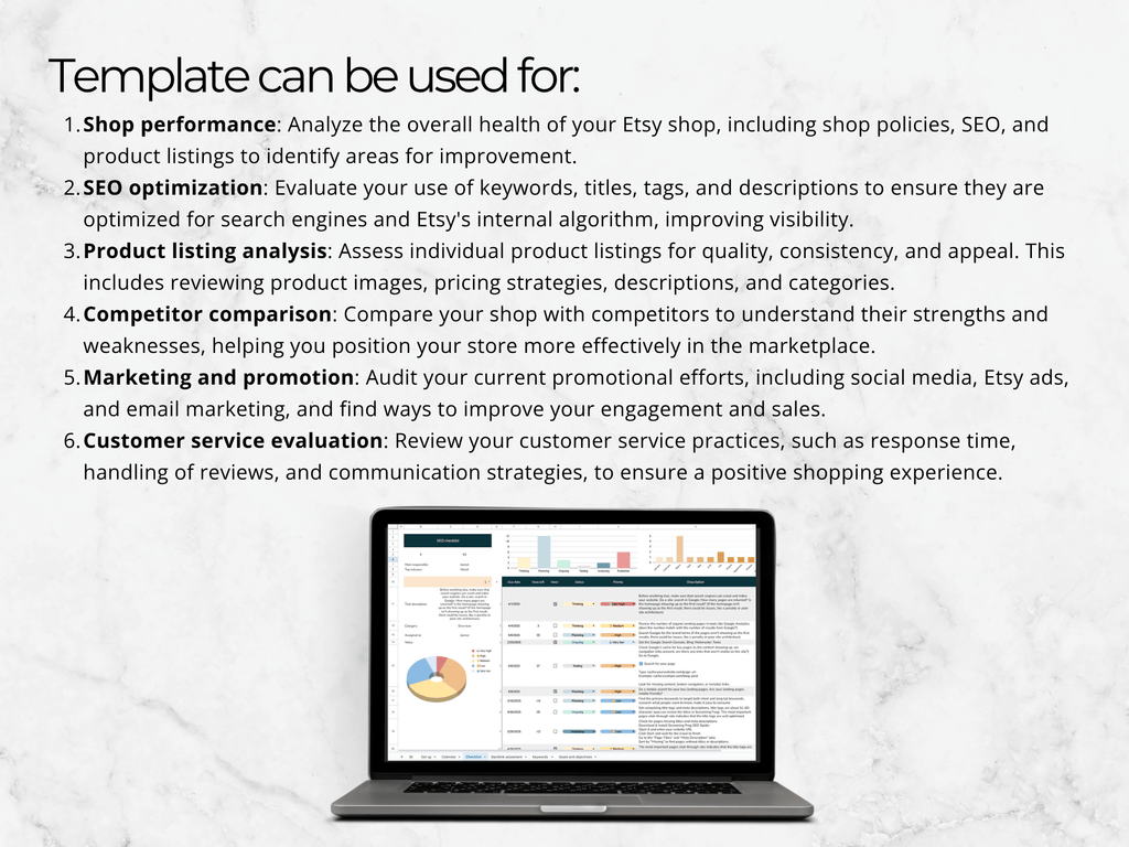 Etsy Store Audit Template
