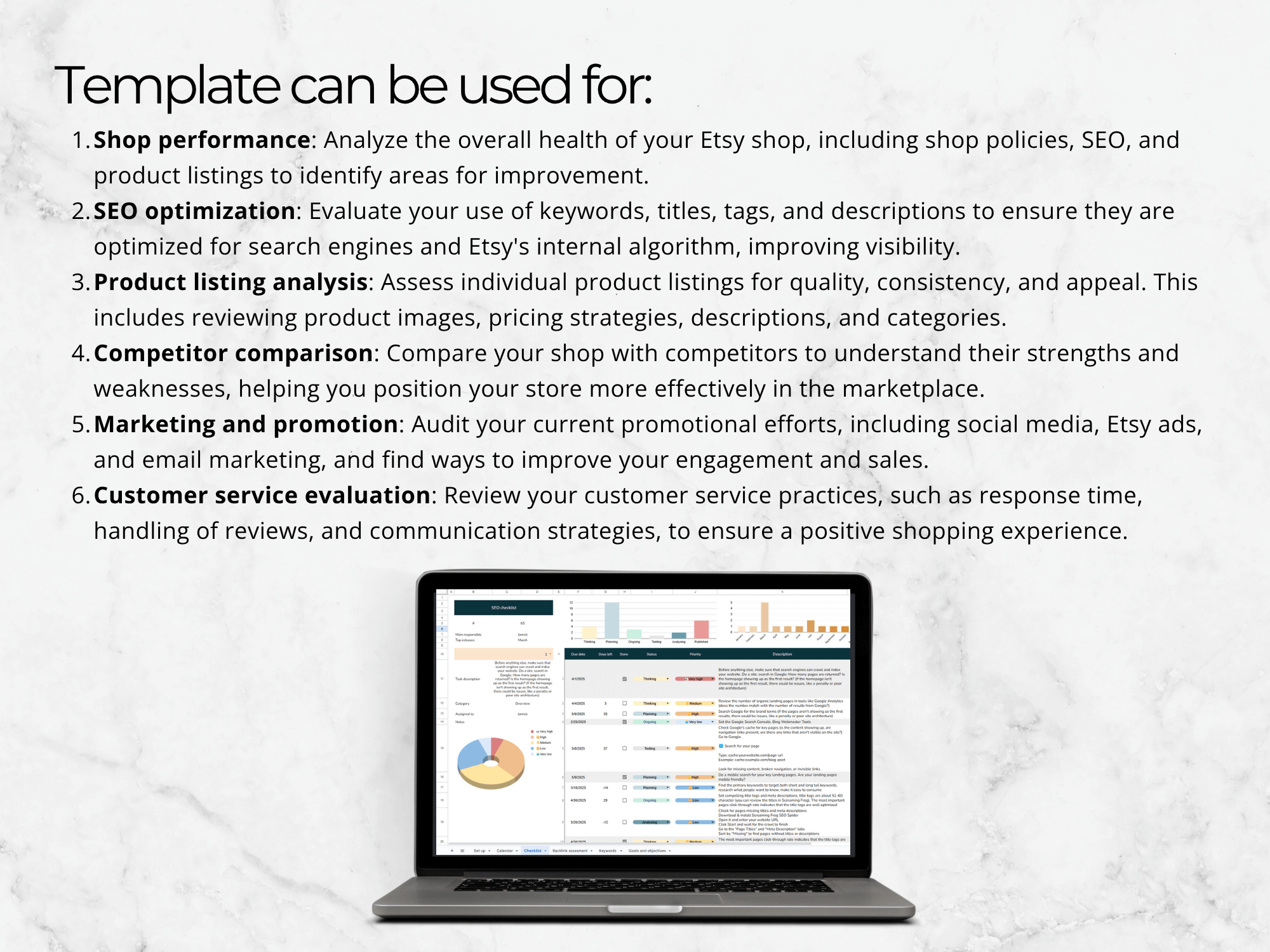 Etsy Store Audit Template