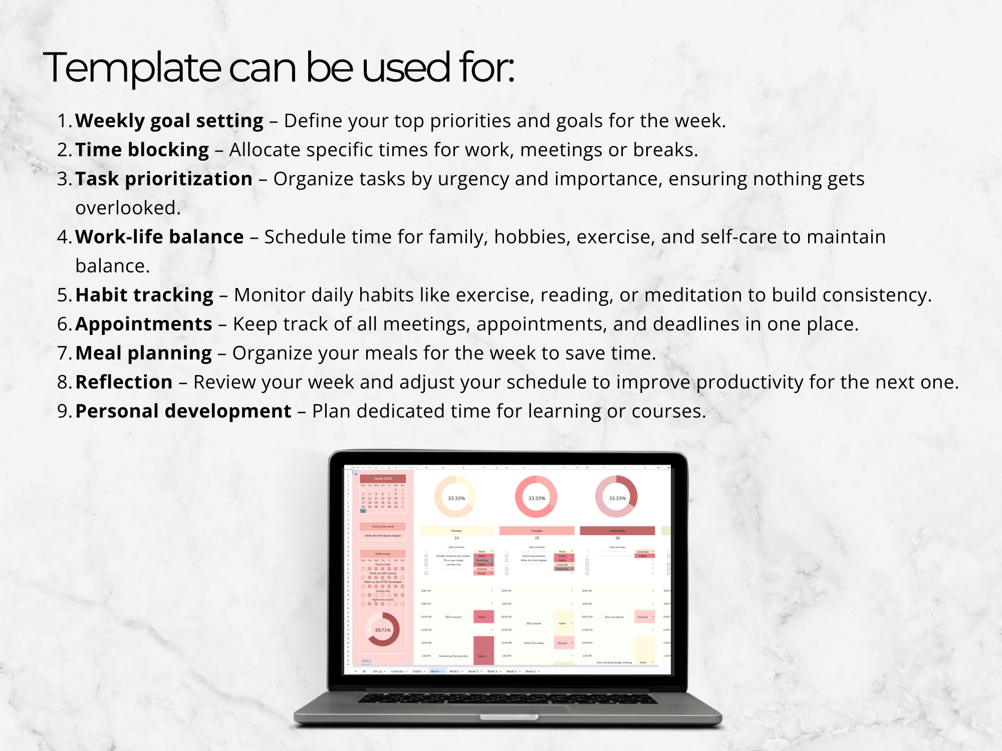 Task Tracker Template for Google Sheets