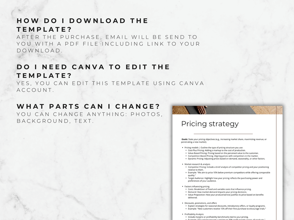 Coaching business plan Template