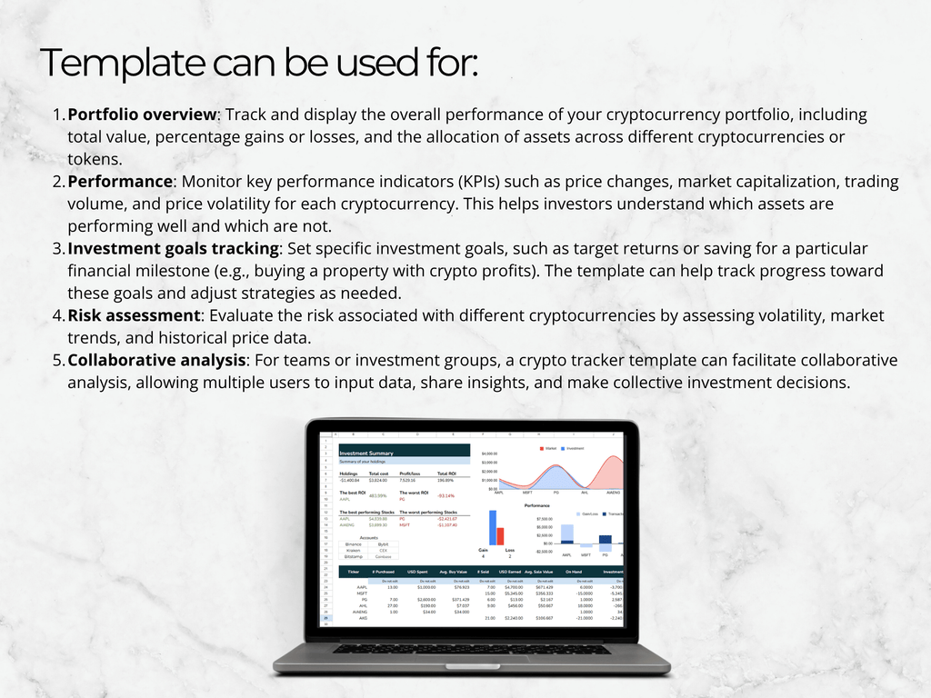 Crypto Portfolio Tracker: Google Sheets Template