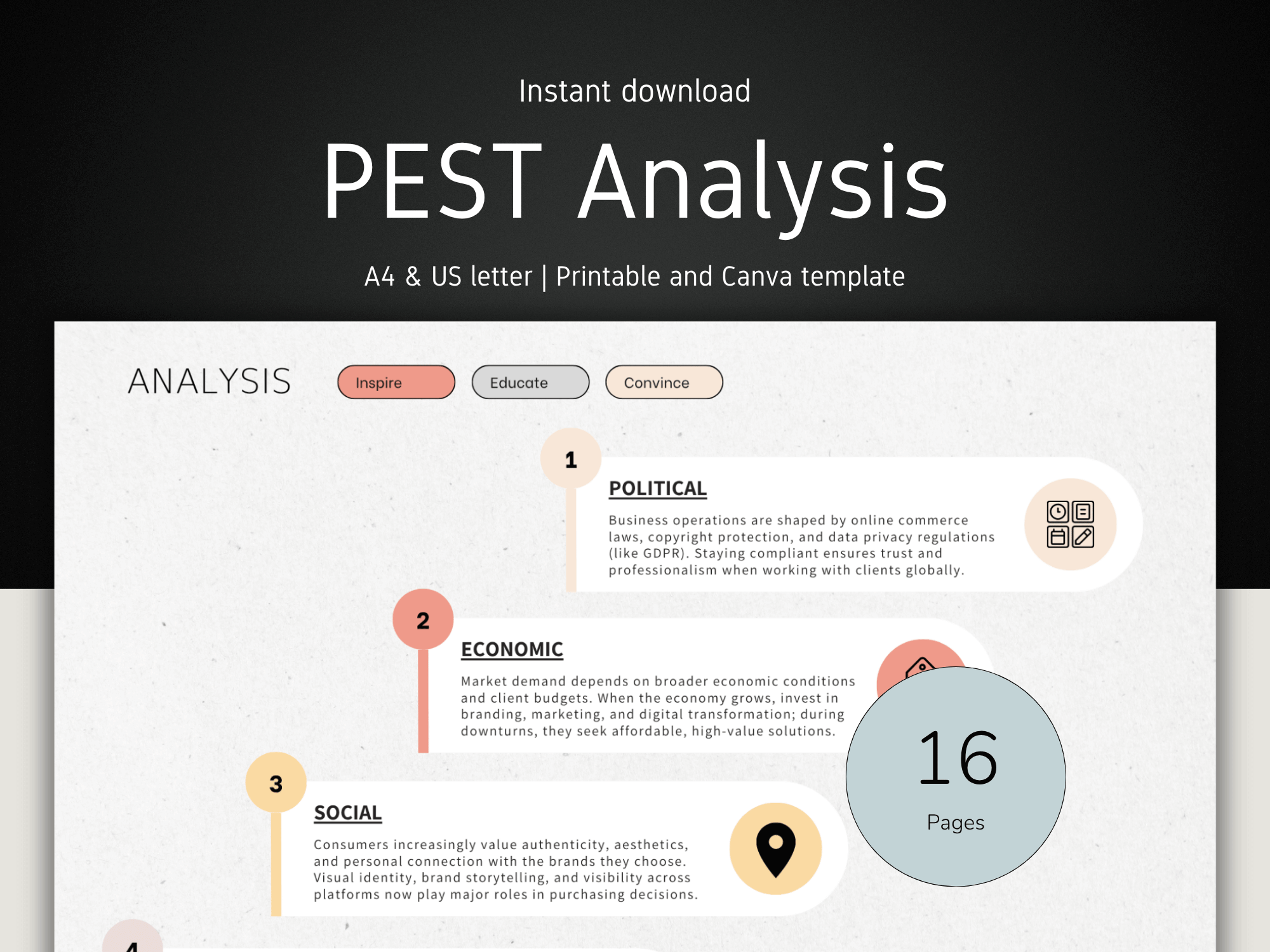 Pest Analysis Template to download