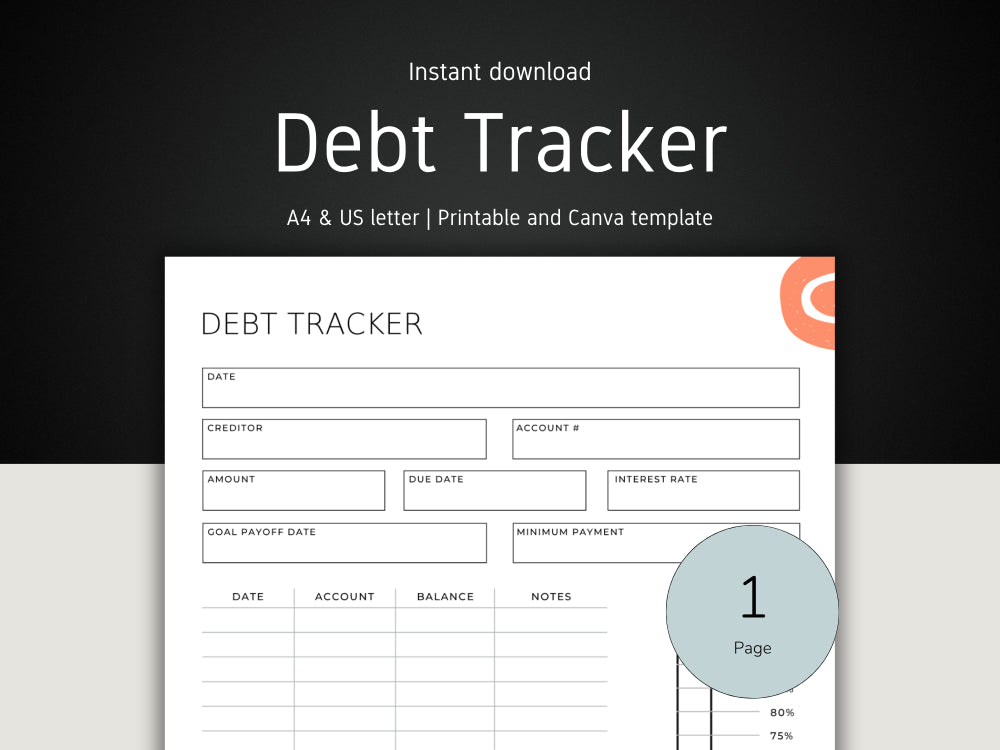 Debt tracker Template