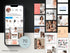 Collection of social media posts and a smartphone displaying a social media interface with '70 Posts' on a black background.