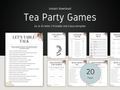 Tea Party Games for Adults and Kids