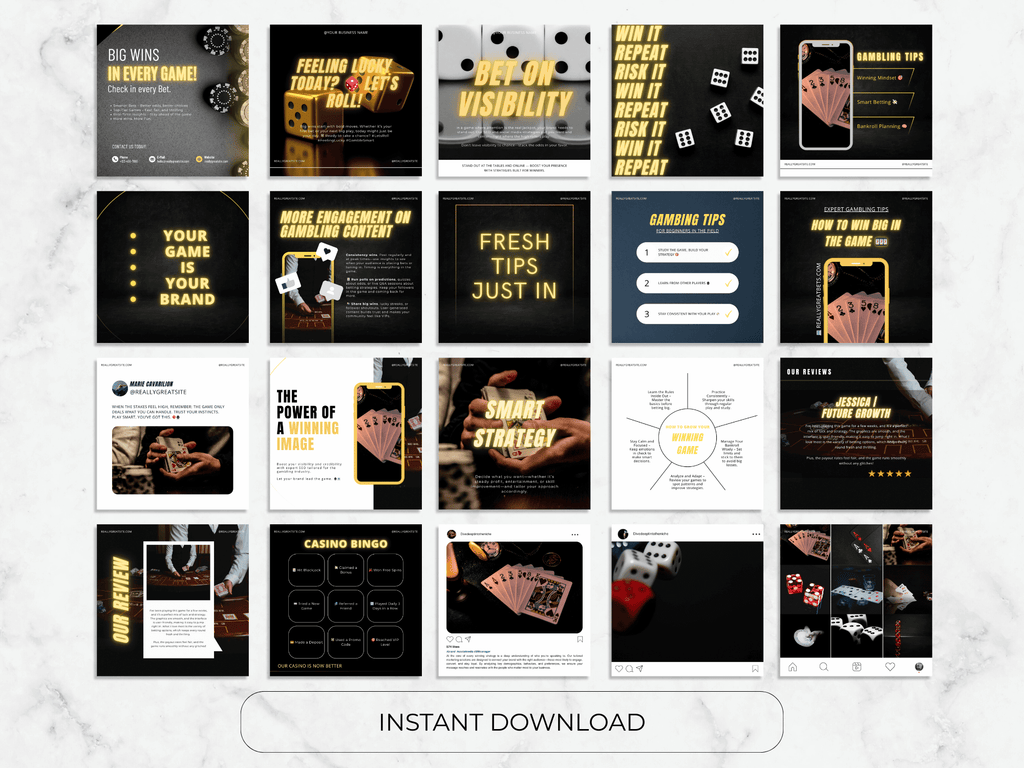 Casino Social Media Templates