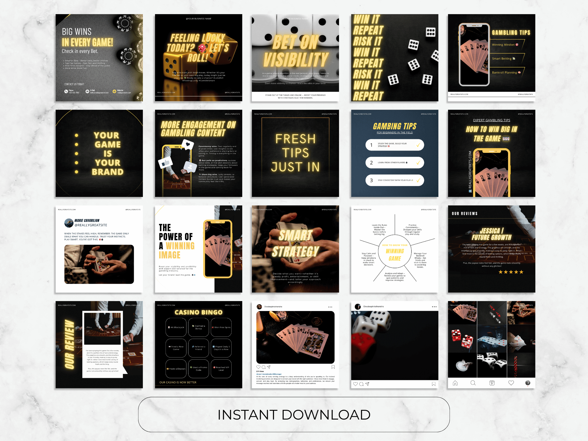 Casino Social Media Templates