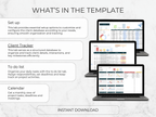 Example of what's inside the client CRM template