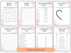 Collection of dating games with text on a white background