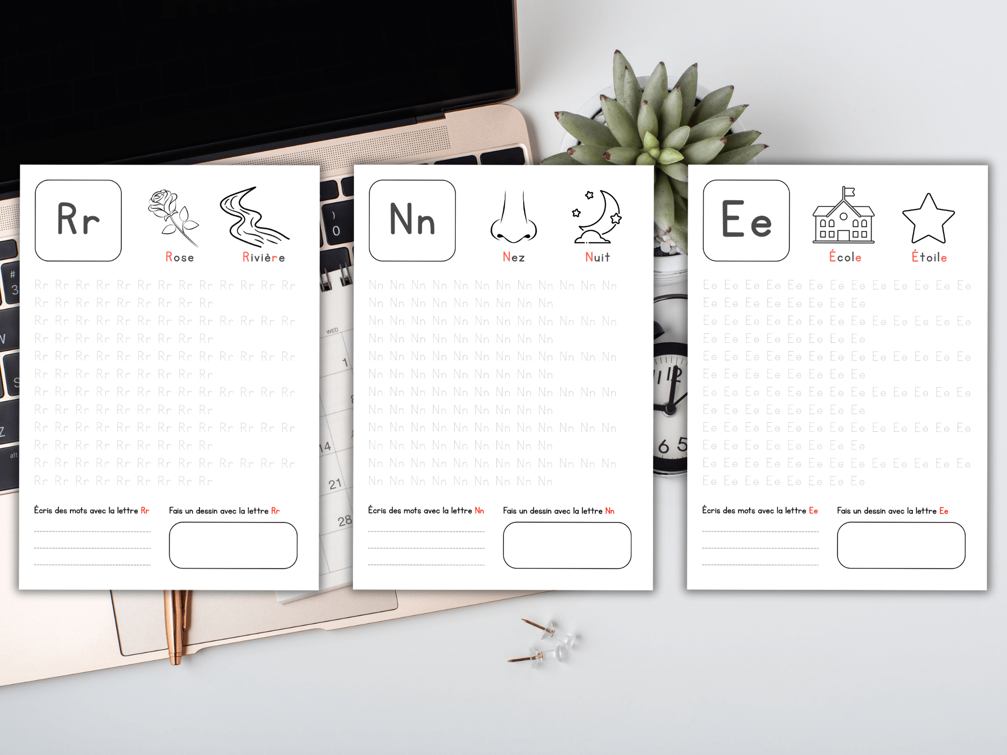 Printable French Alphabet Worksheet