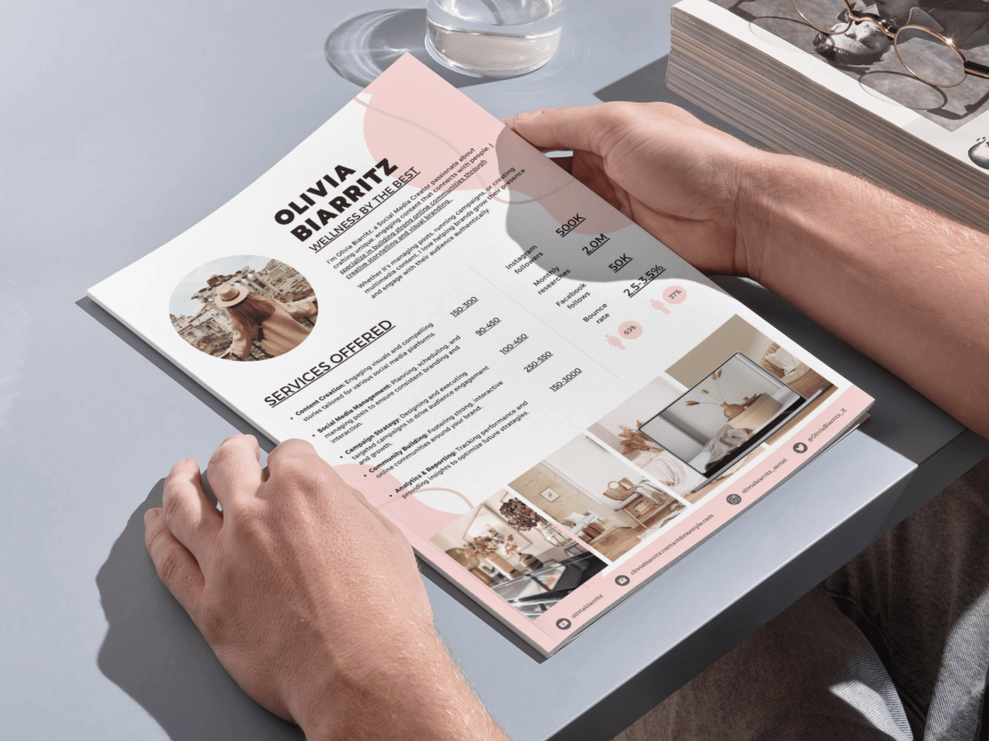 UGC Creator Rate Card Template (Canva)
