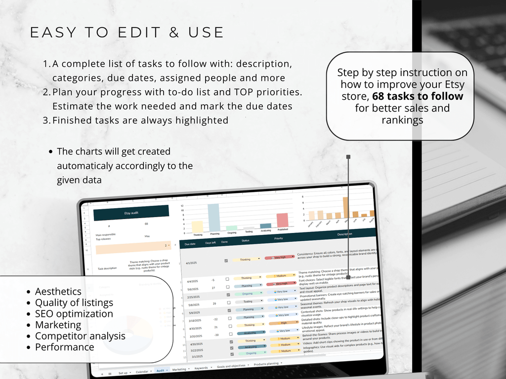 Etsy Store Audit Template