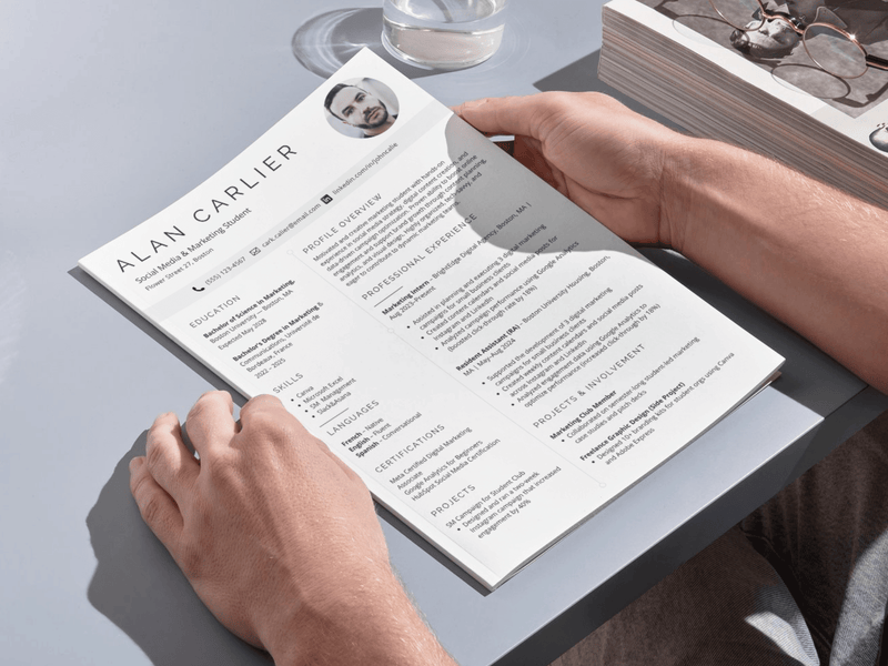 Modèle de CV universitaire : Optimisé pour les ATS