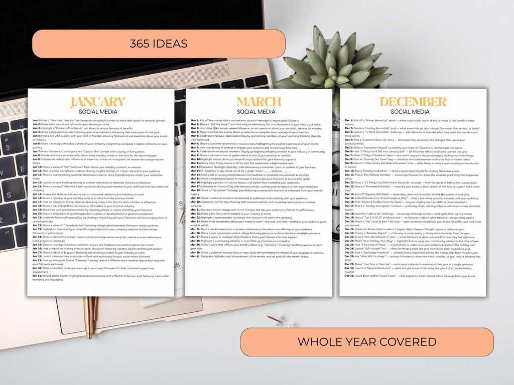 Social media post ideas for business