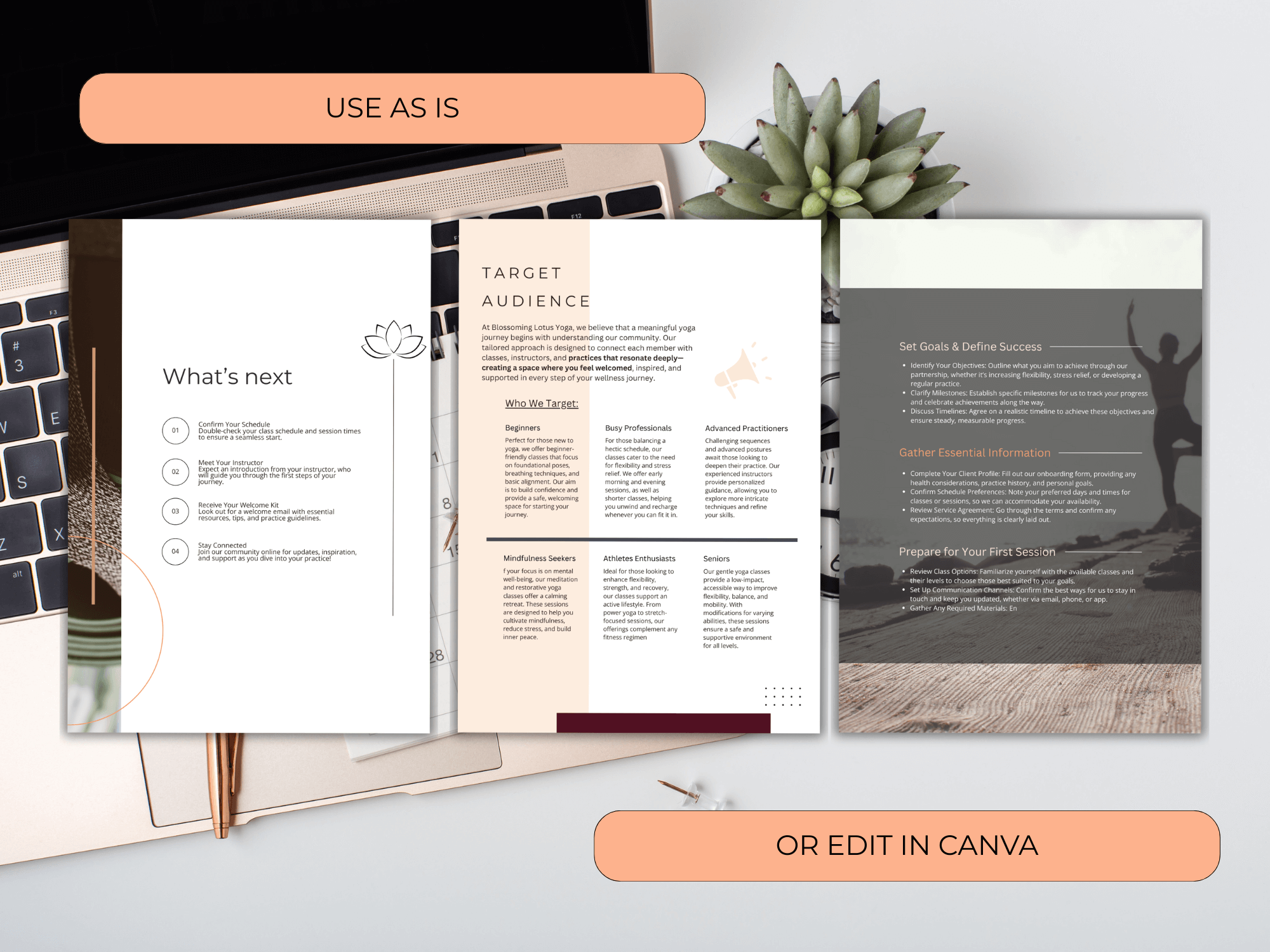 Yoga Studio Business Plan Template