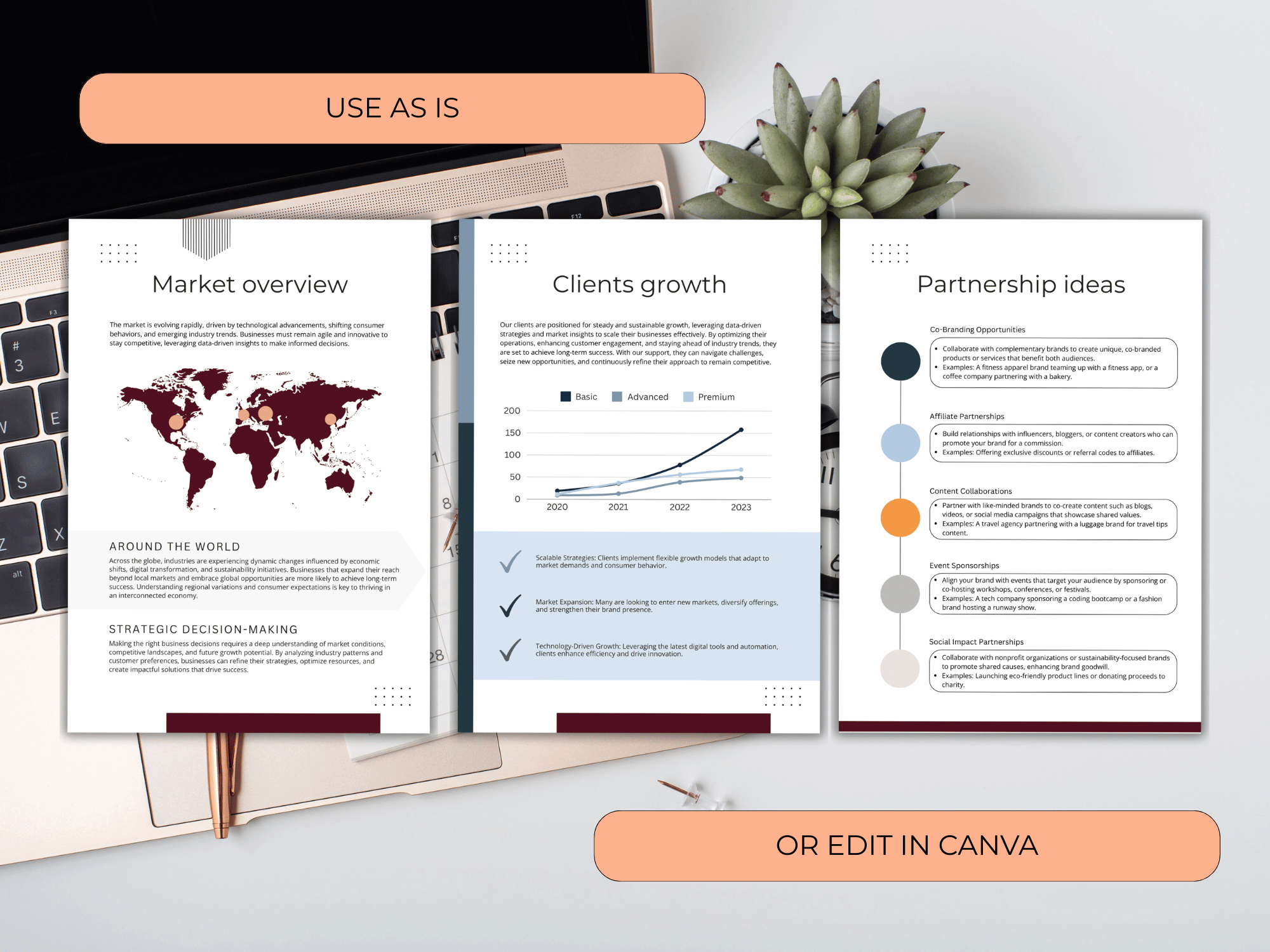 Startup Business Plan: Canva Template