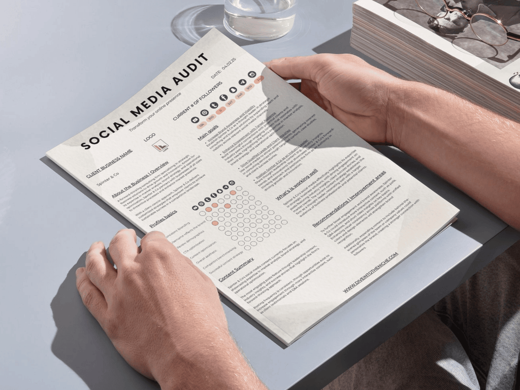 Social Media Audit Template PDF to download