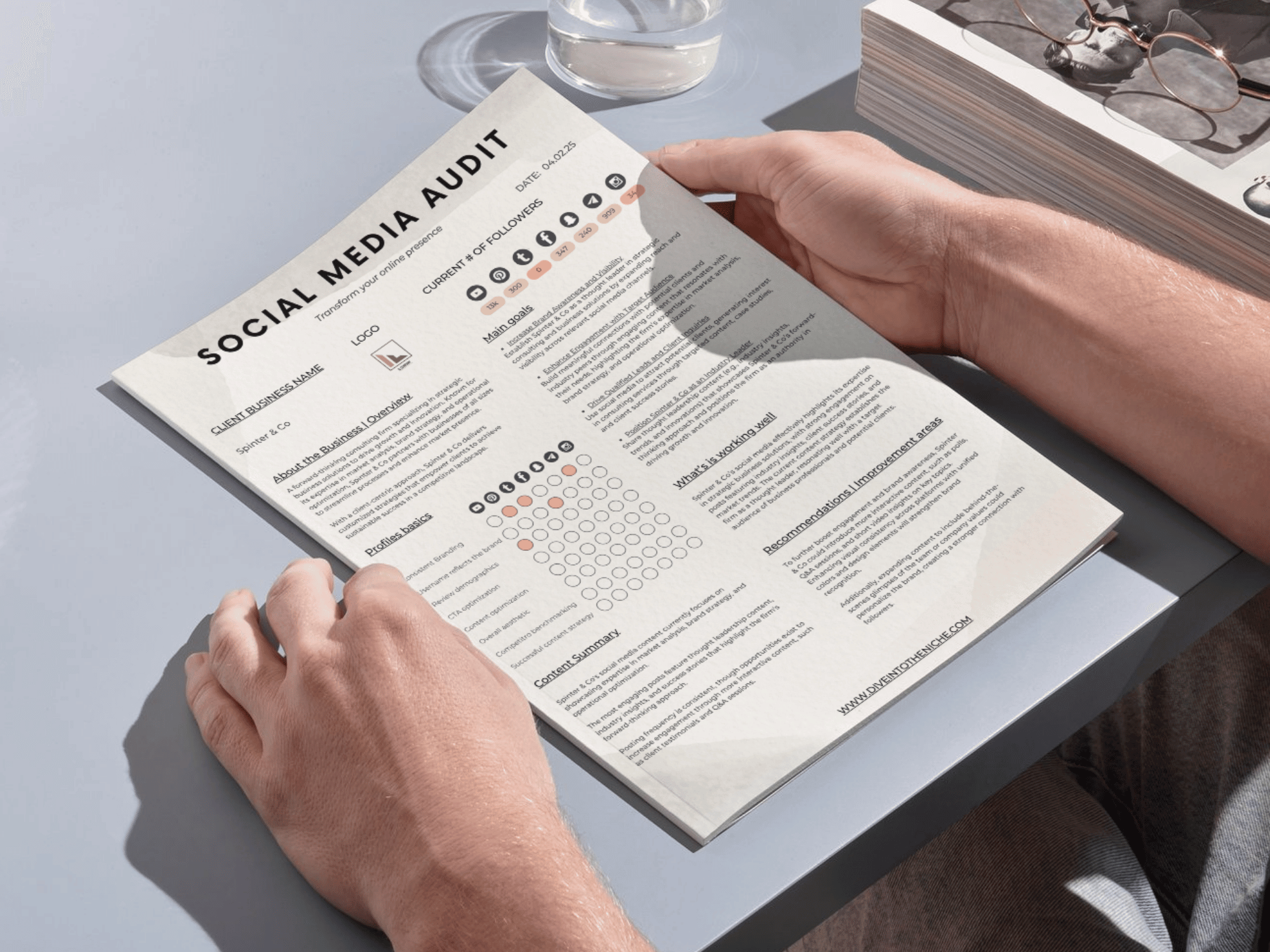 Social Media Audit Template PDF to download