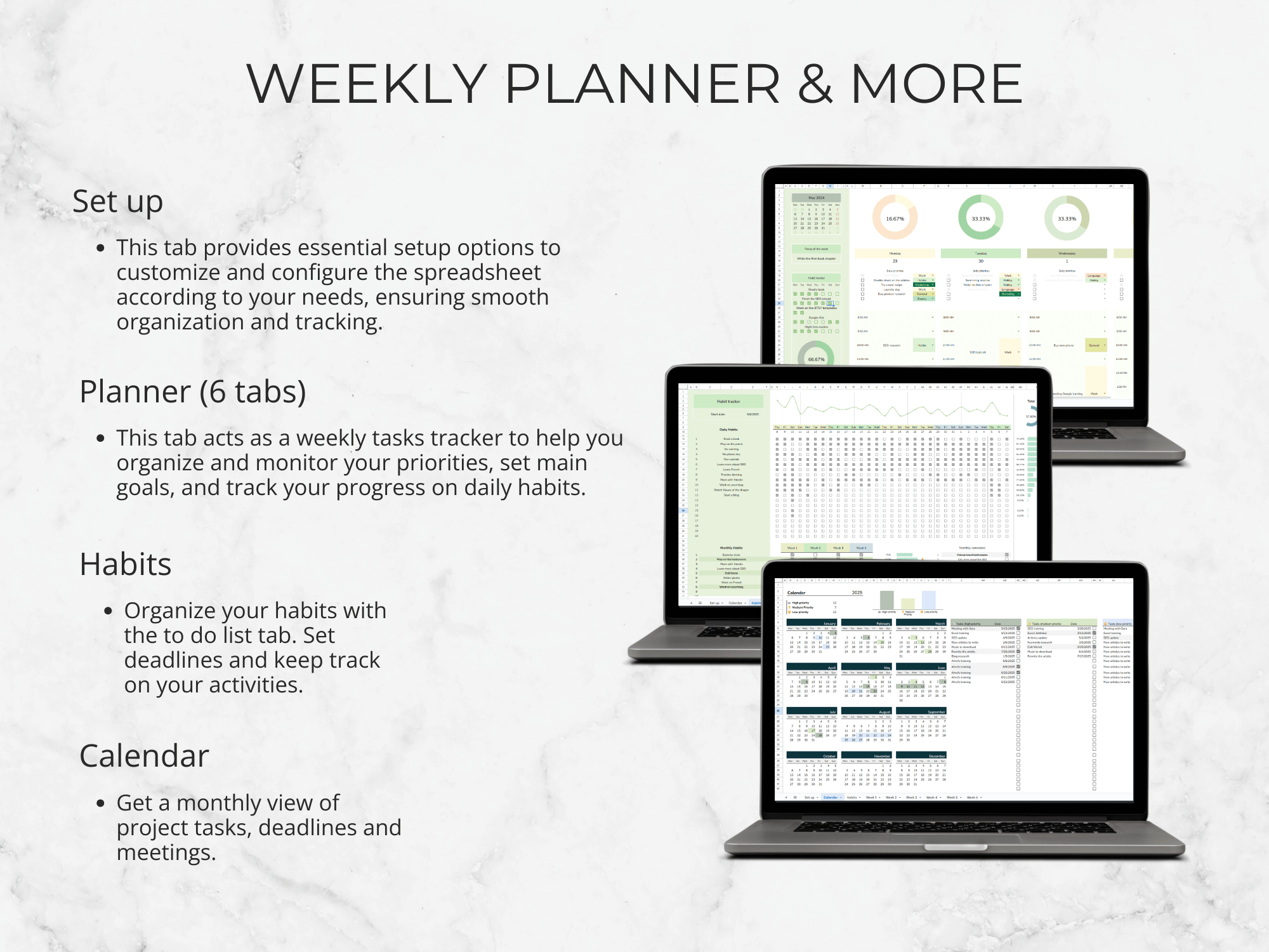 Weekly Tracker & Task Management Template