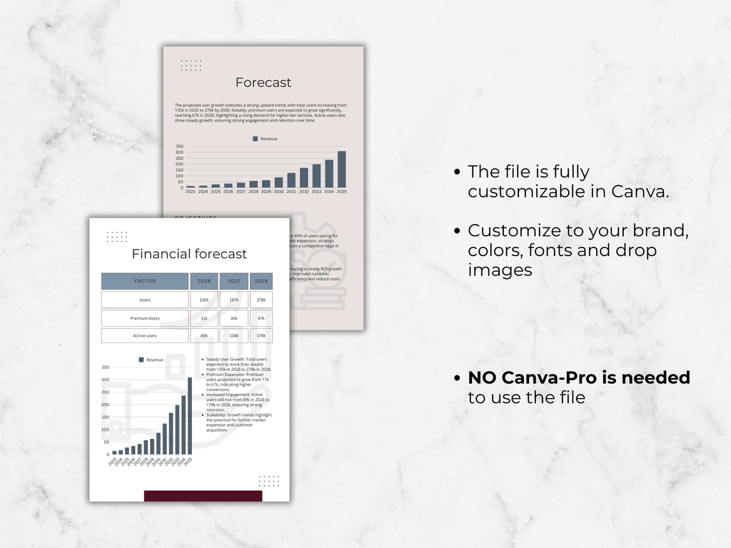 Startup Business Plan: Canva Template