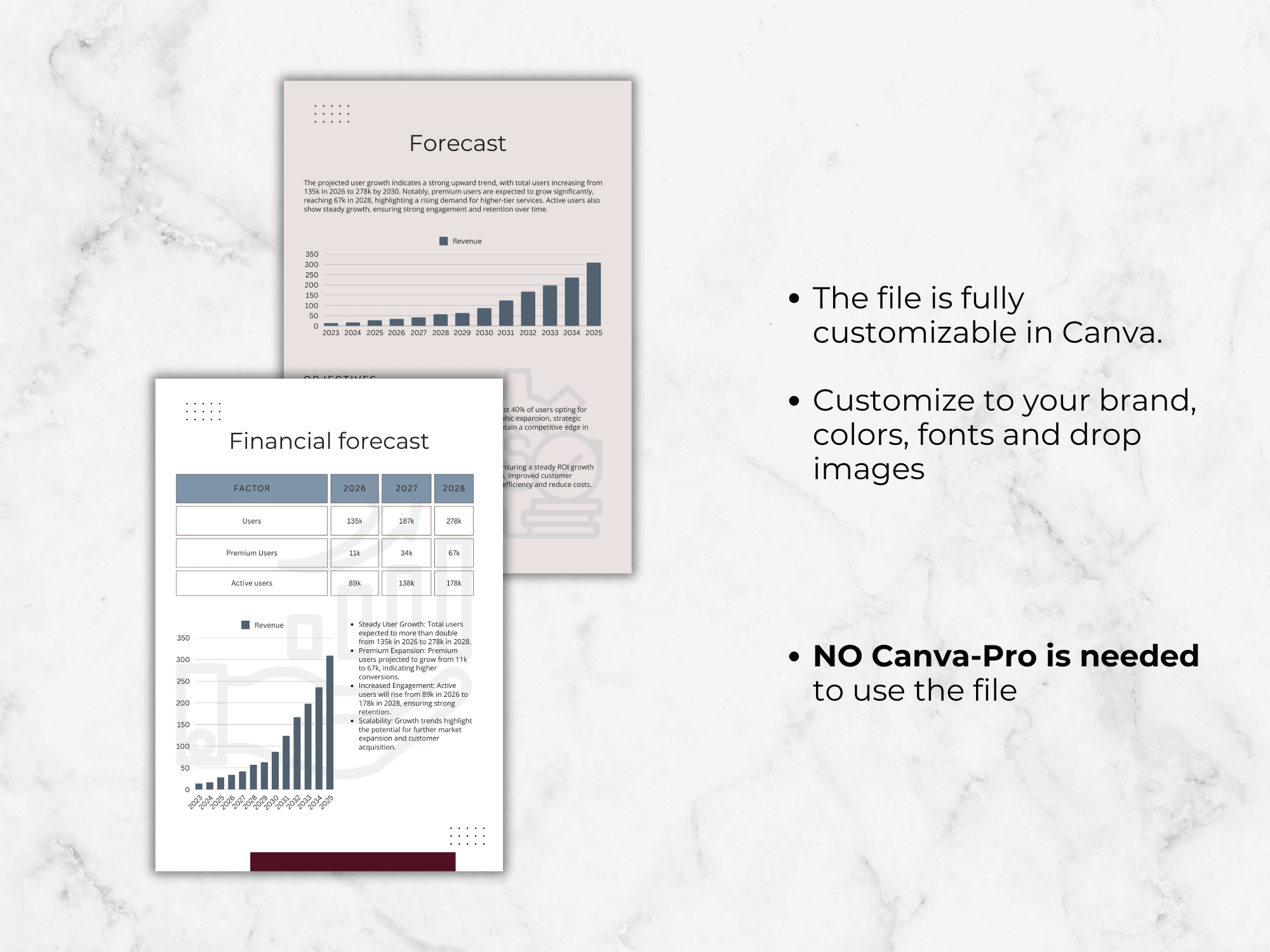 Startup Business Plan: Canva Template