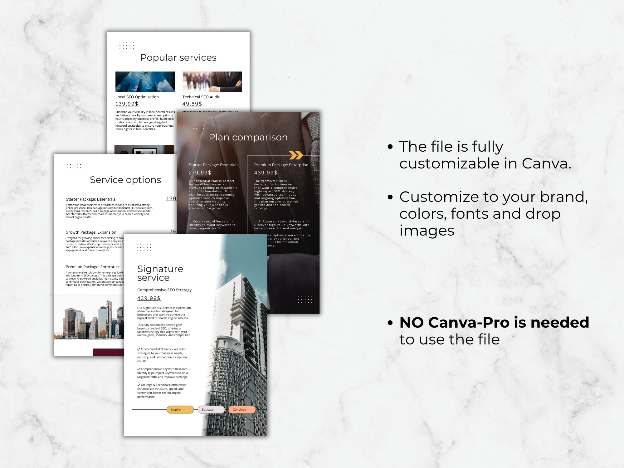 Canva Business Plan Template: 100-Page Guide (Digital Download)