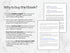 Ebook promotion with text on a marble background
