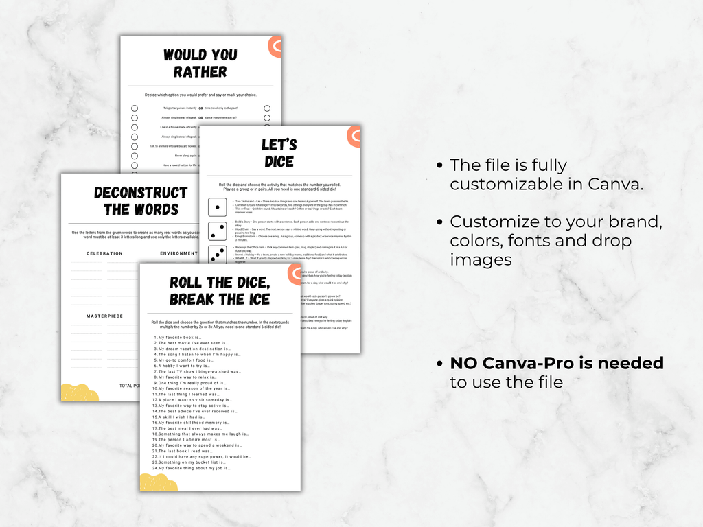 Team Building Icebreaker Template