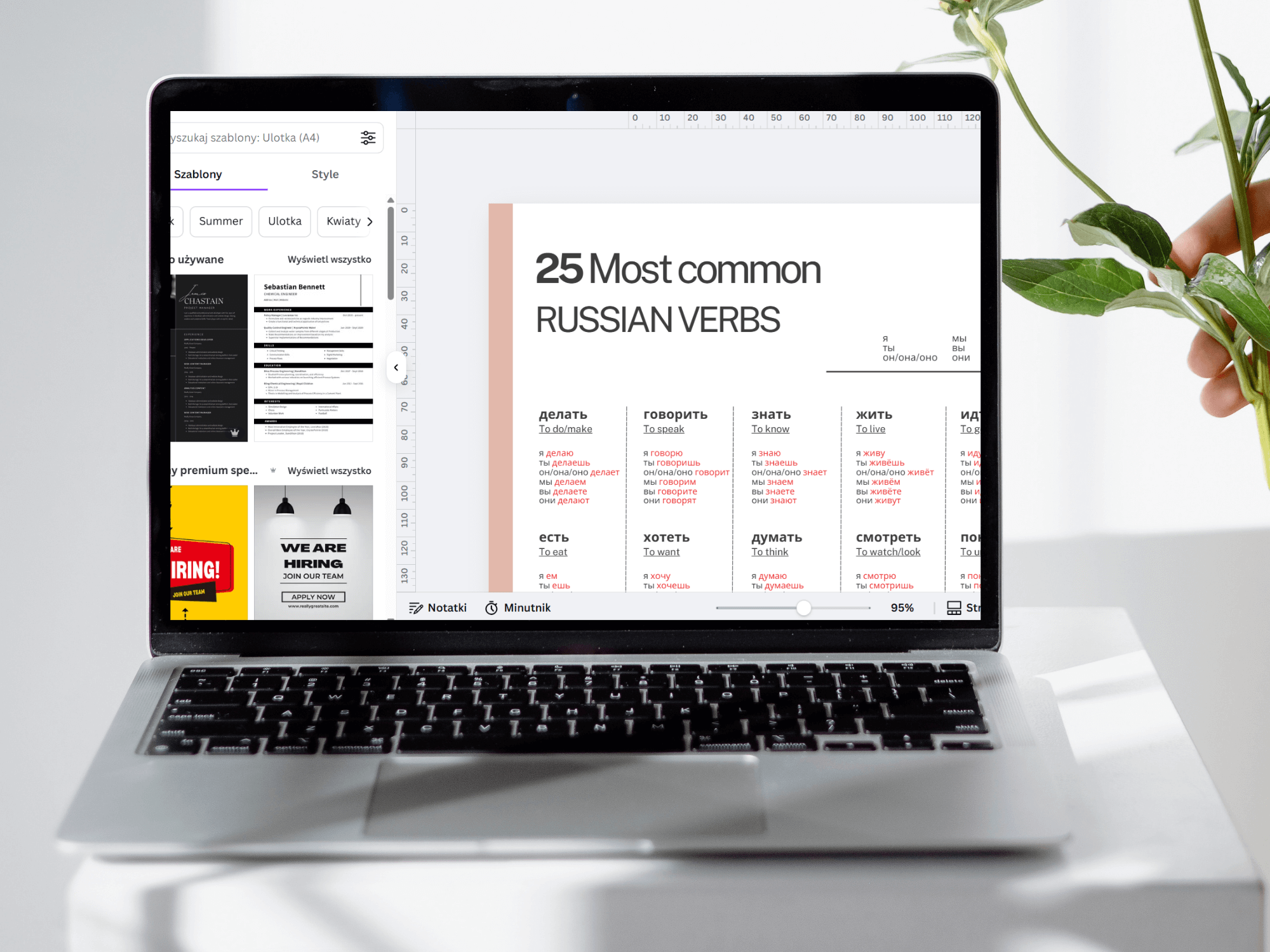Russian verbs conjugation Template