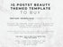 Text on a marble background about an IG post beauty themed template for purchase.