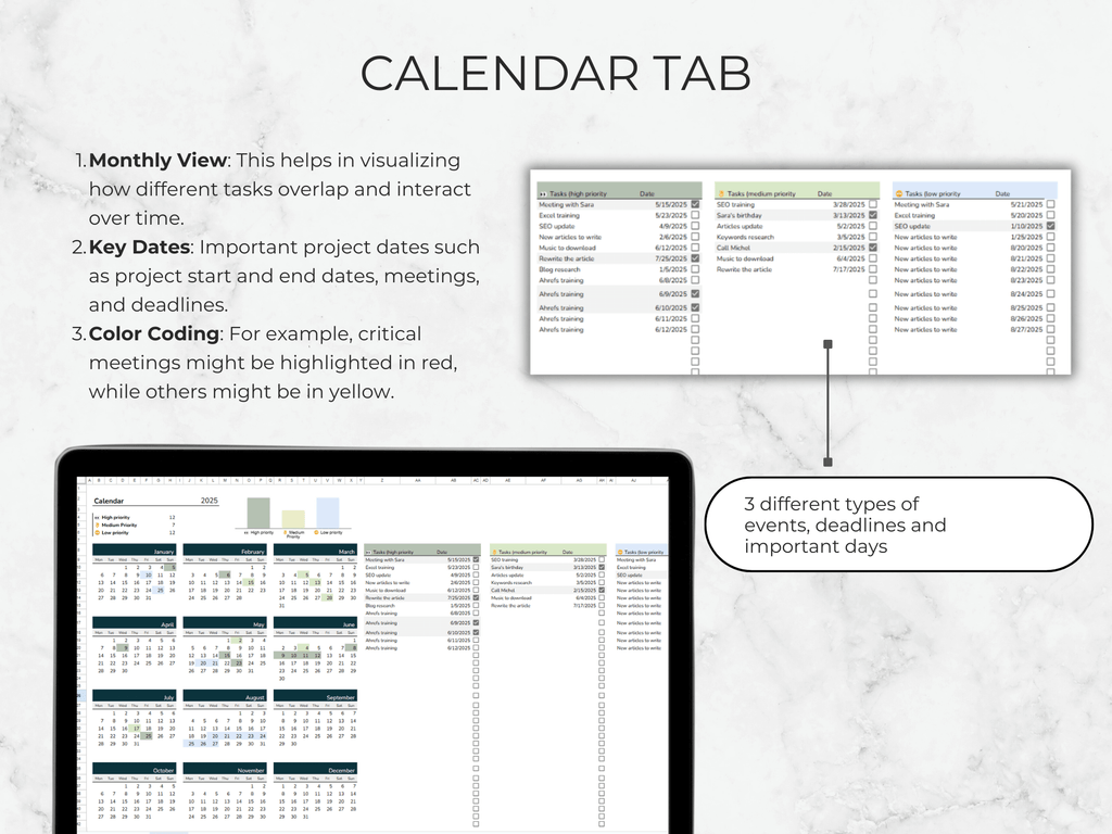Weekly Tracker & Task Management Template