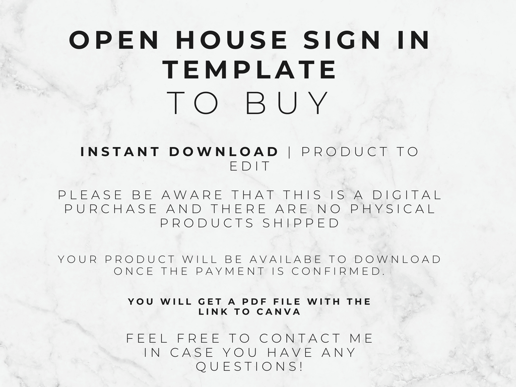 Real Estate Open House Sign-In