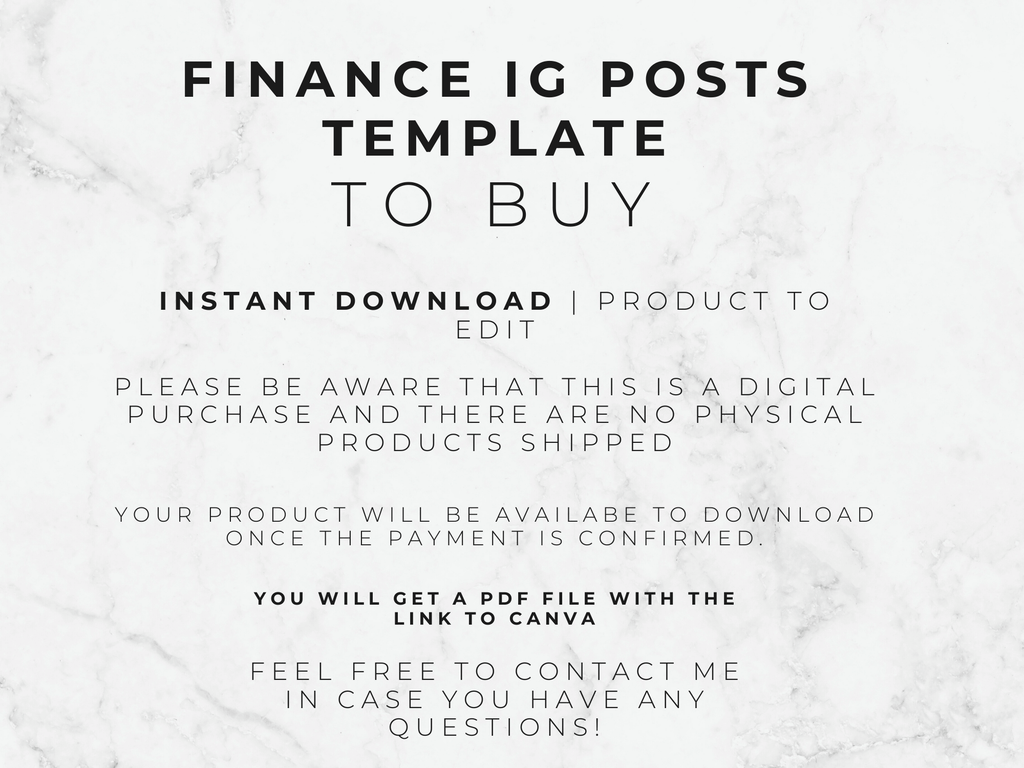 Accounting & Finance Instagram Posts Template